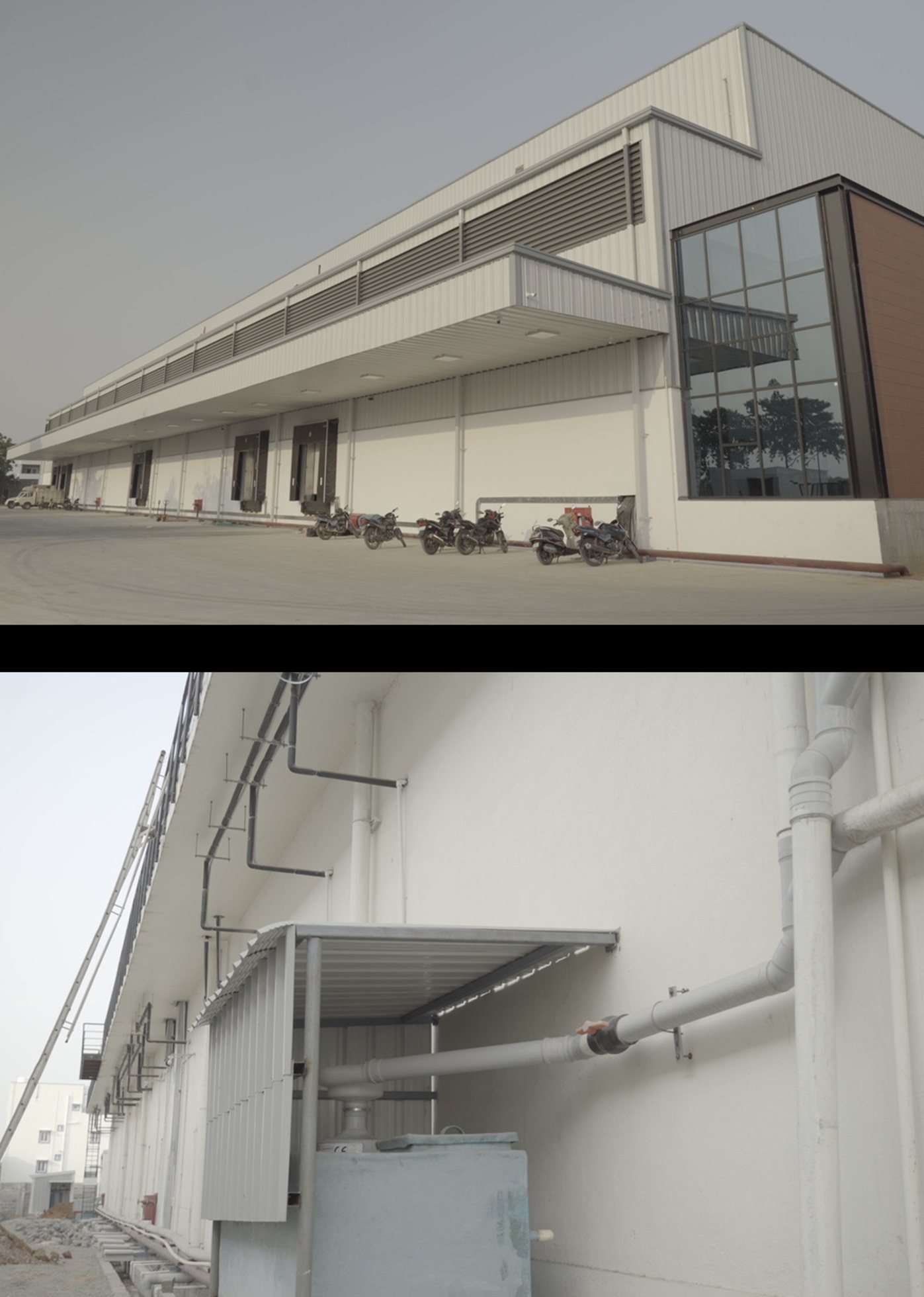 Building with an Aquatron STP installation and the plant room