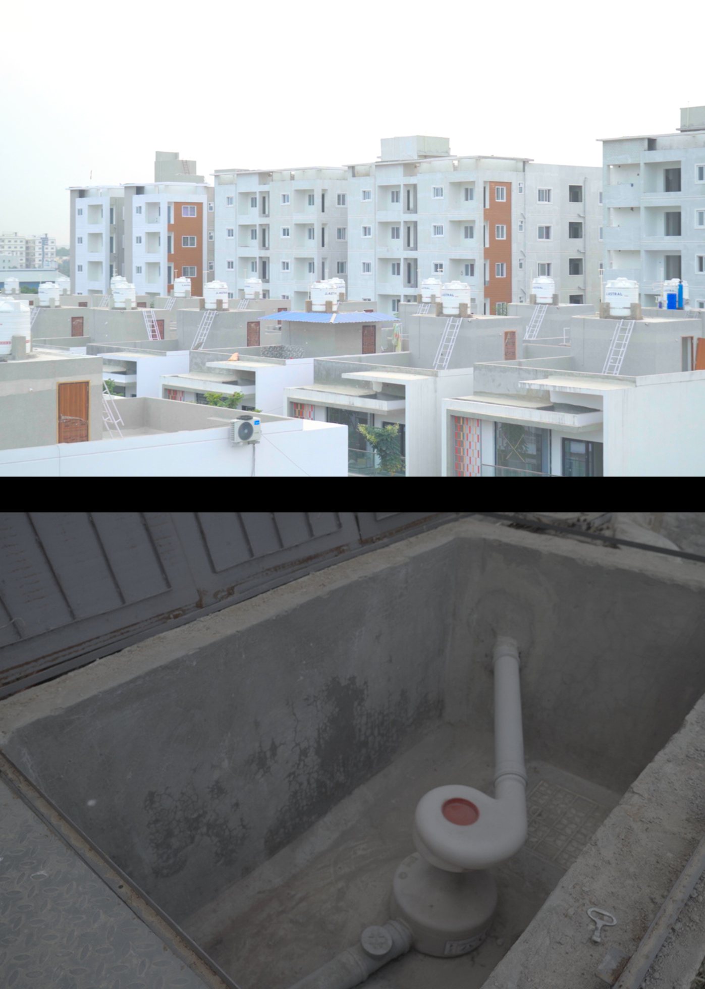 Building with an Aquatron STP installation and the plant room
