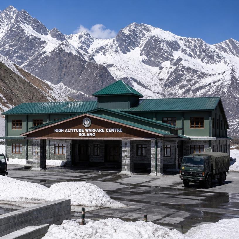 High-altitude Indian Army facility in Ladakh served by an Aquatron STP