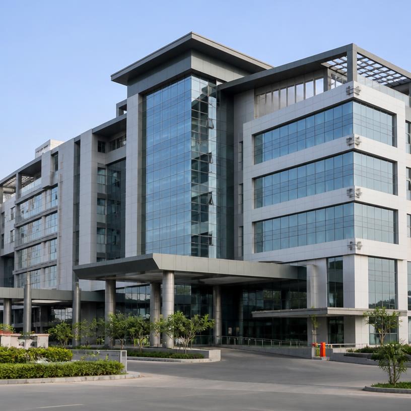 Multi-storey Apollo Hospitals building served by a 320 KLD Aquatron STP
